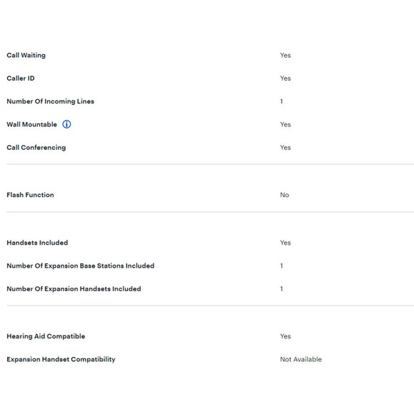 New VTech Phone CS6949 6.0 Cordless/Corded Digital Answering System Caller ID - Picture 10 of 12